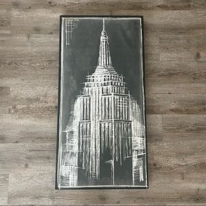Black & White Empire State NYC Wall Art Canvas